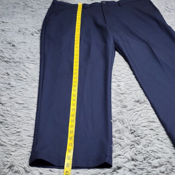 Haggar Golf Pants Mens 40x29 Cool 18 Pro Classic Fit Dress Workwear Polyester - Picture 7 of 10